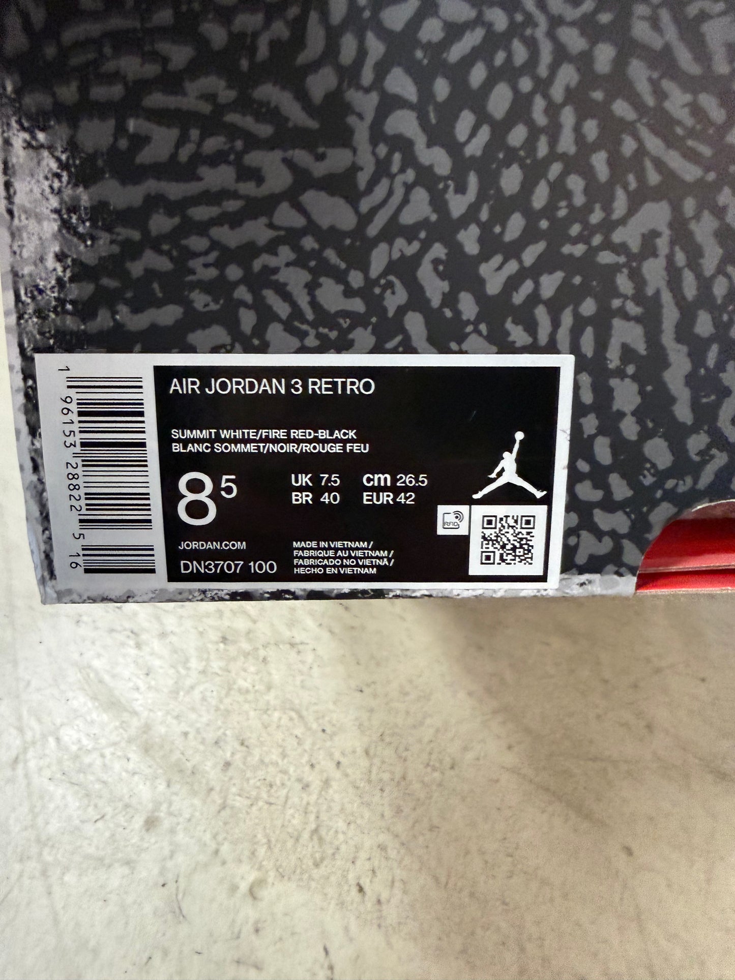 Jordan 3 White Cement 42