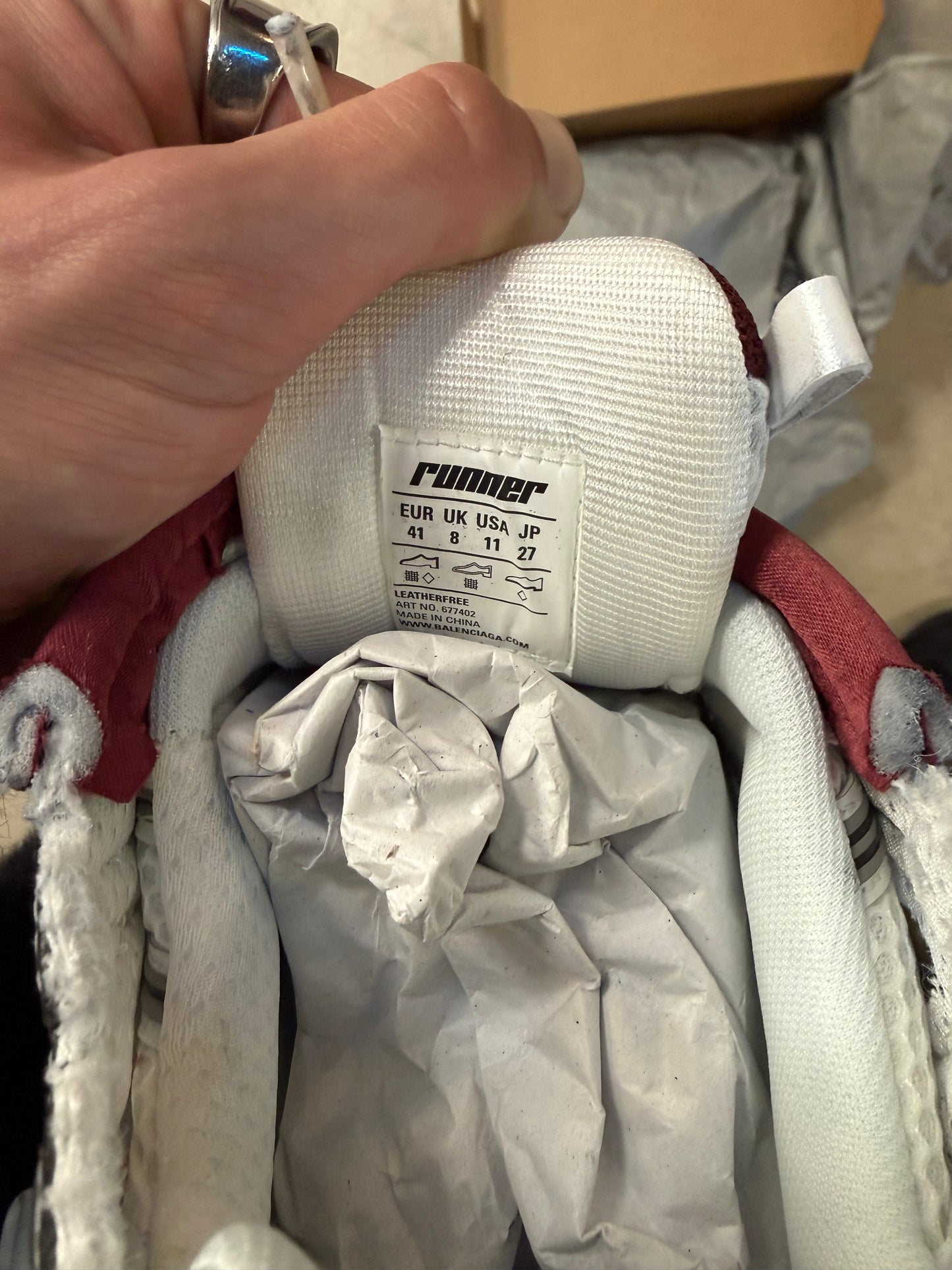 Balenciaga Runner Bordeaux