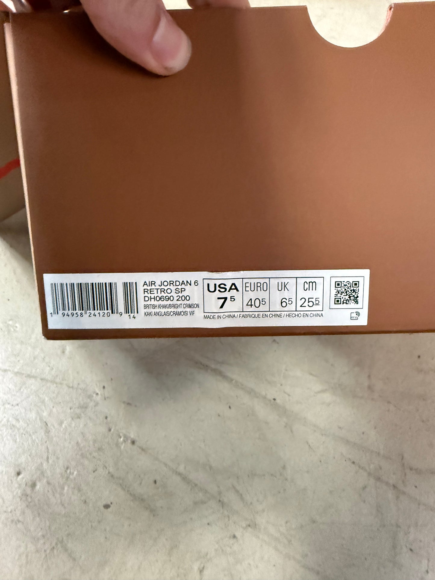 Jordan 6 Travis 40,5