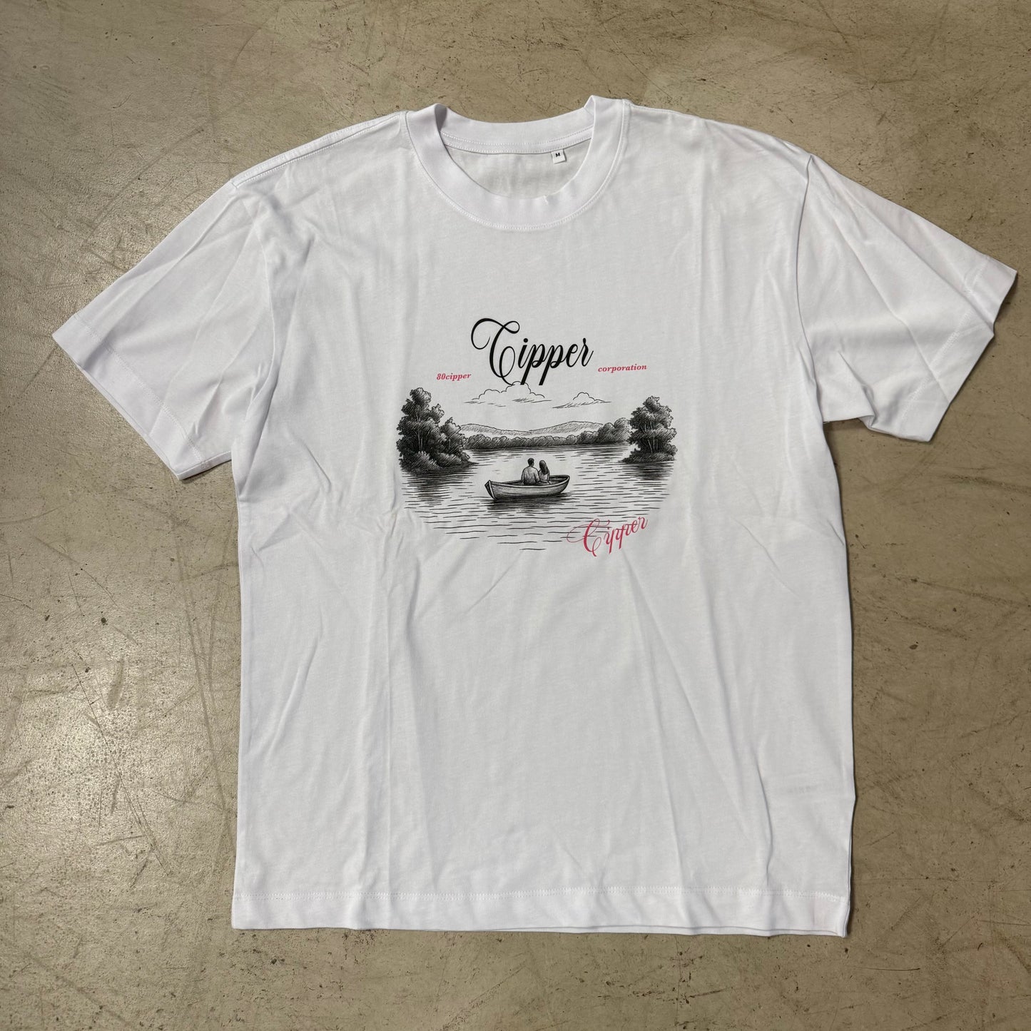 Tee Shirt 80cipper Blanc Rose