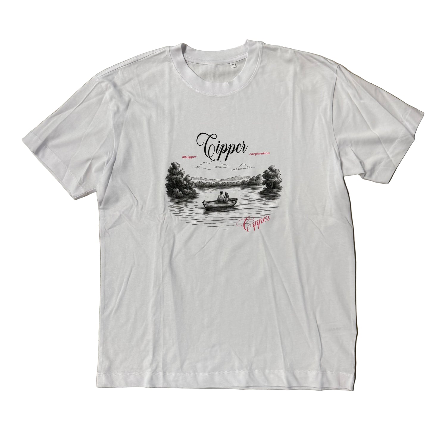 Tee Shirt 80cipper Blanc Rose