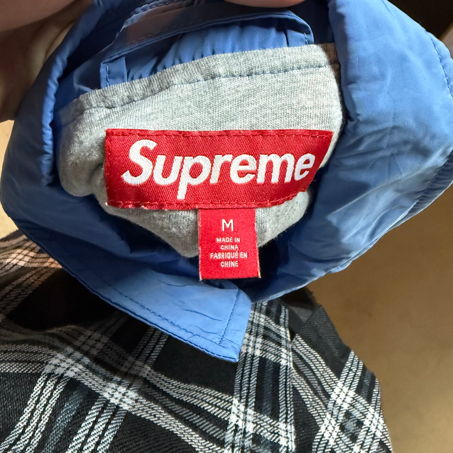 Veste à col Supreme Bleu