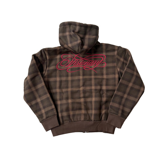 Veste Zip 808Vision Plaid Brown
