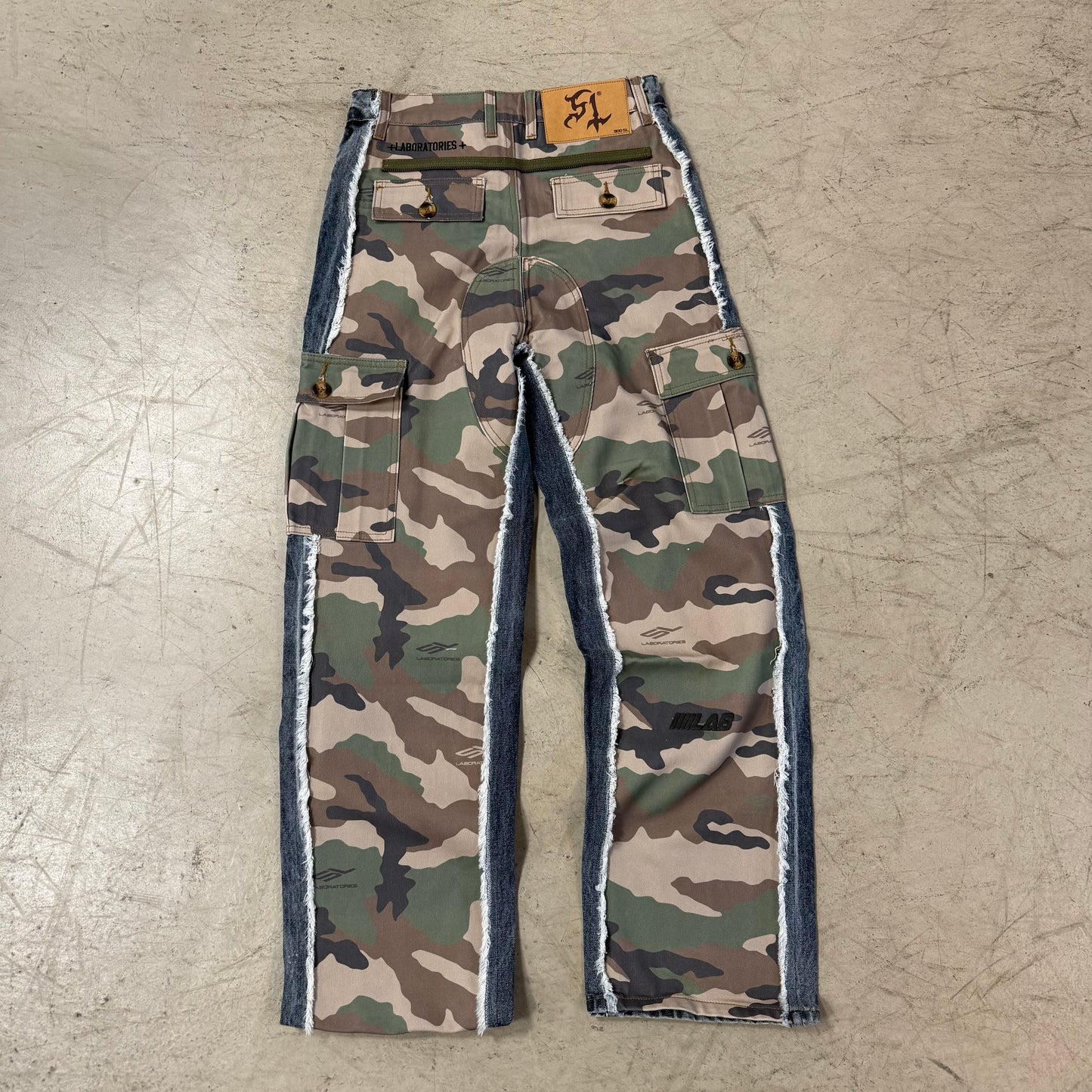 Jean Scientist Lab Camo Bleu