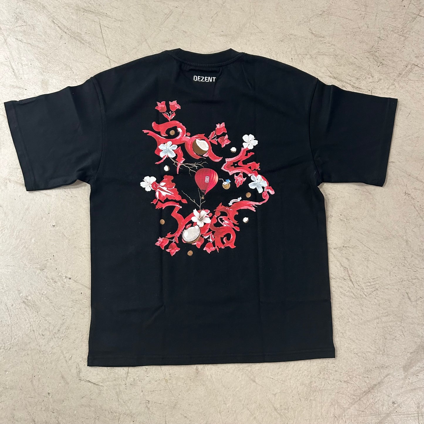 Tee Shirt Dezent Noir Rouge