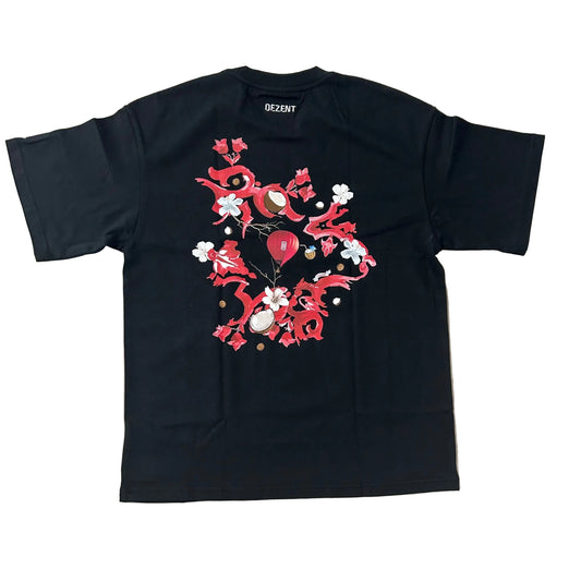 Tee Shirt Dezent Noir Rouge