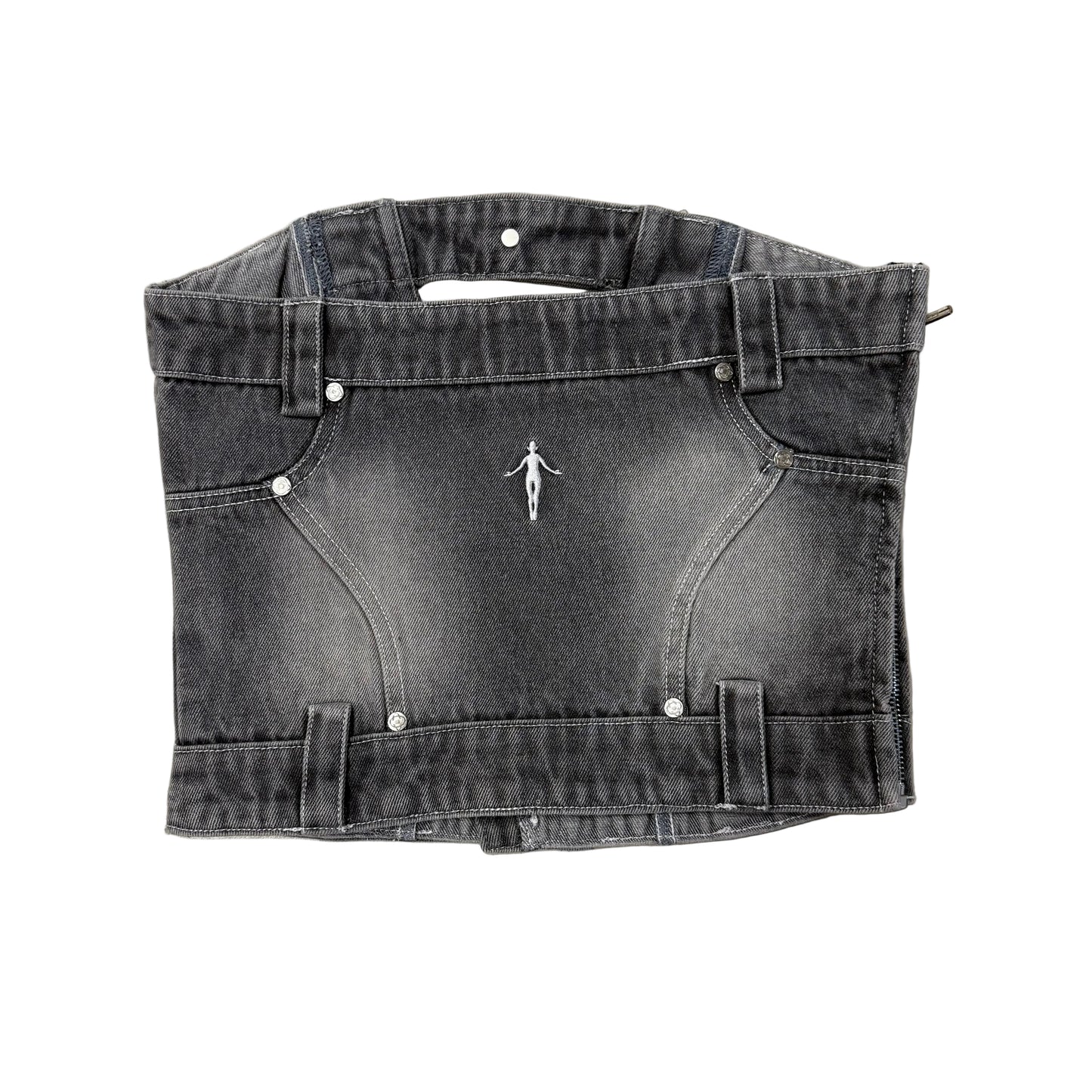 Top Femme Genese Jean Gris