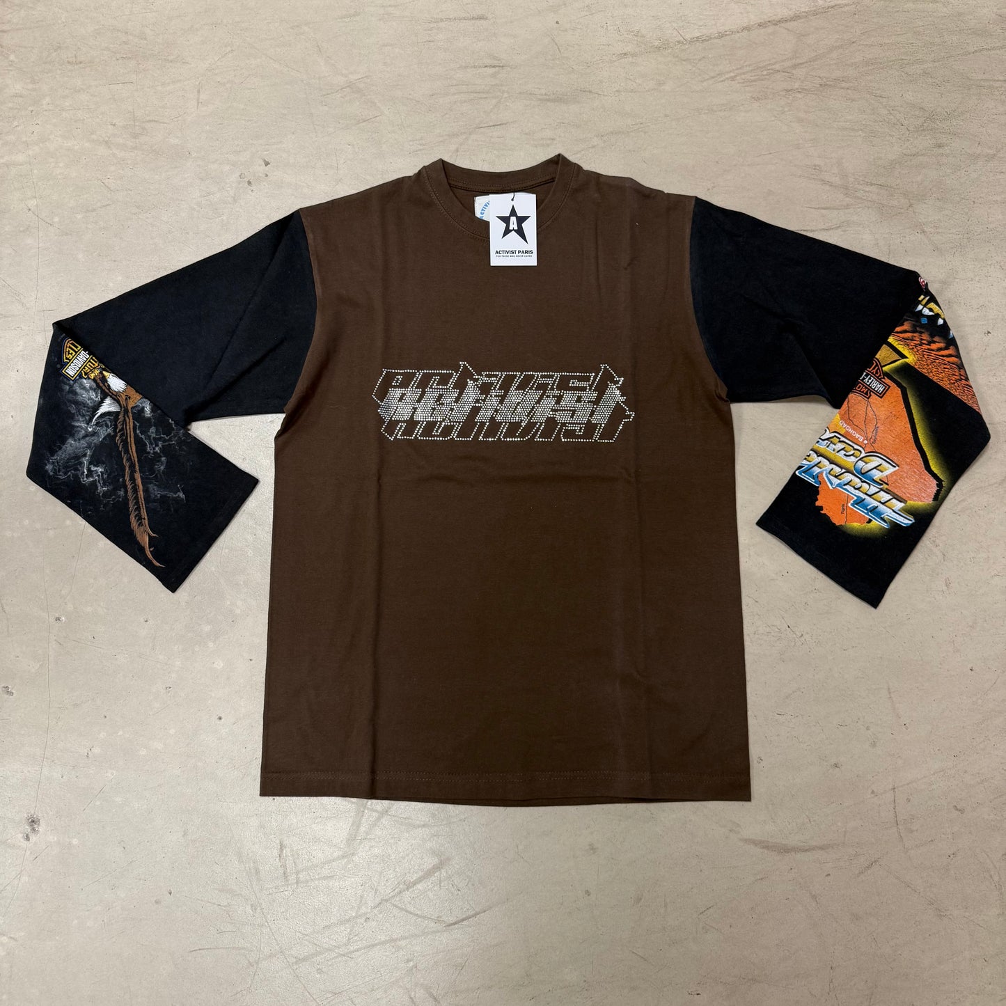 Longsleeve Rhinestones Activist Paris