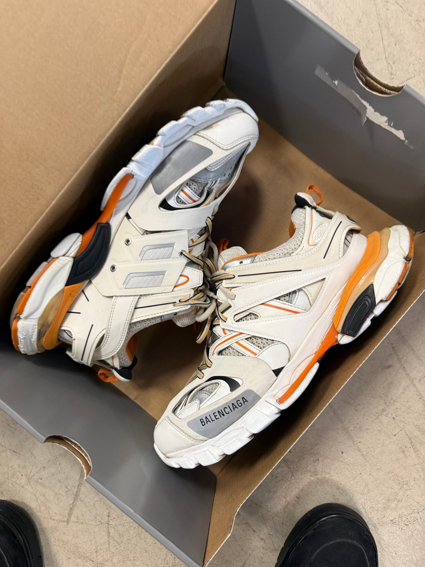Balenciaga Track White Orange 43