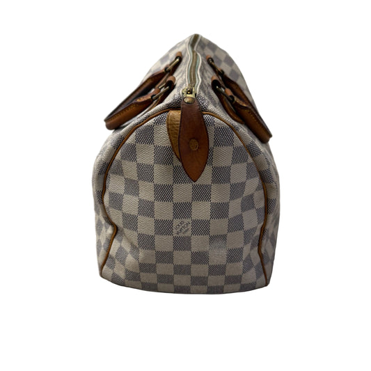 Louis Vuitton Speedy 35 Blanc Damier