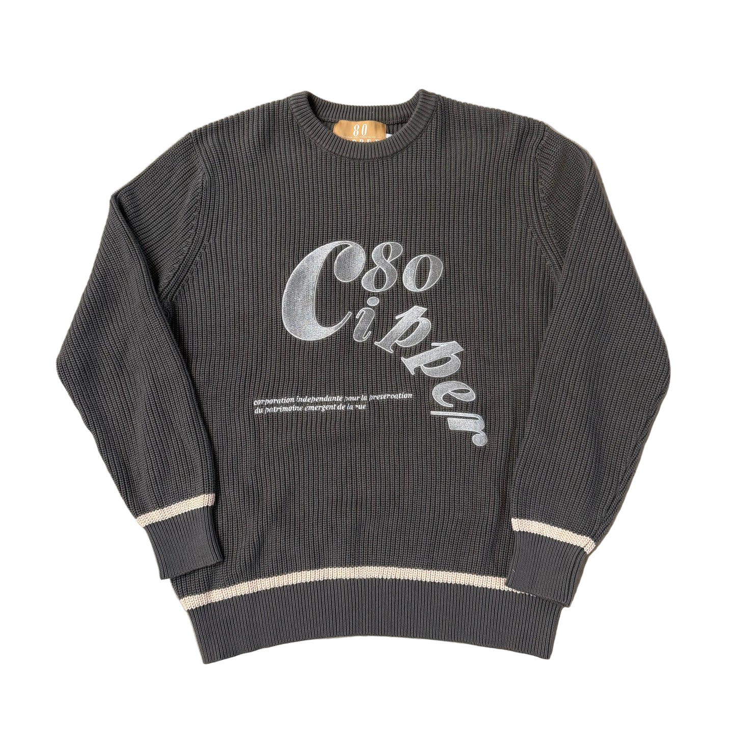 Pull 80cipper Gris
