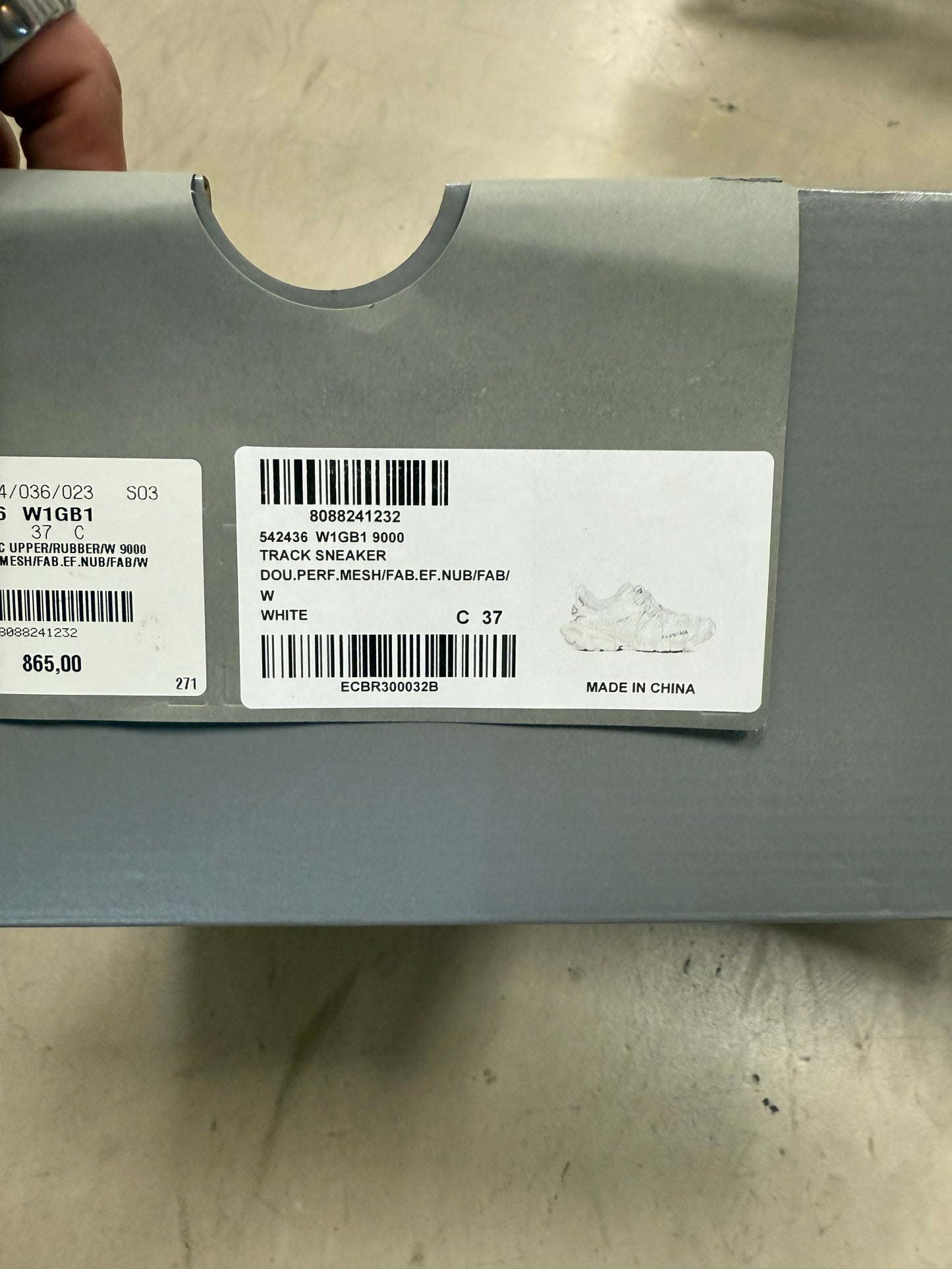 Balenciaga Track White 37