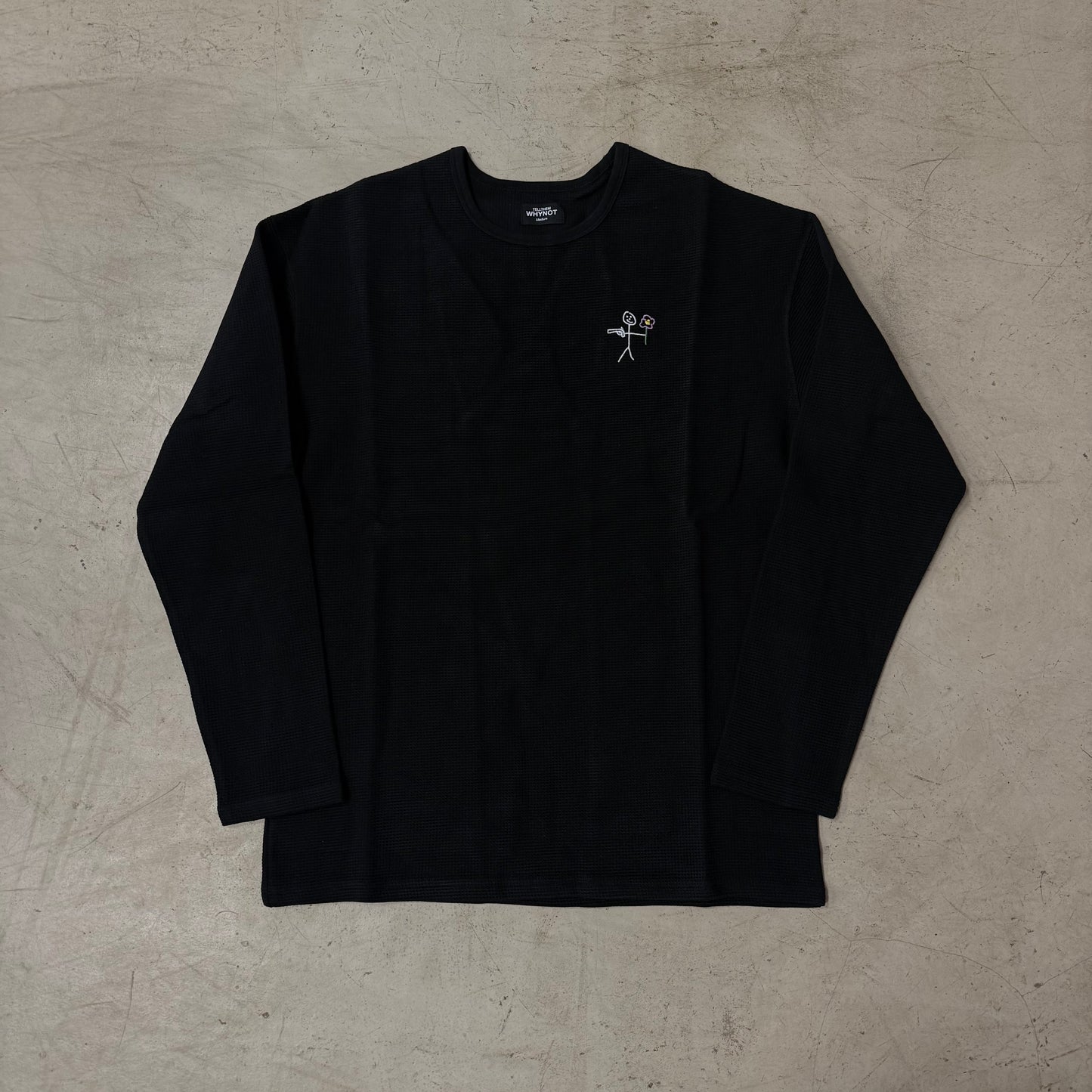 Longsleeve Waffle Why Not