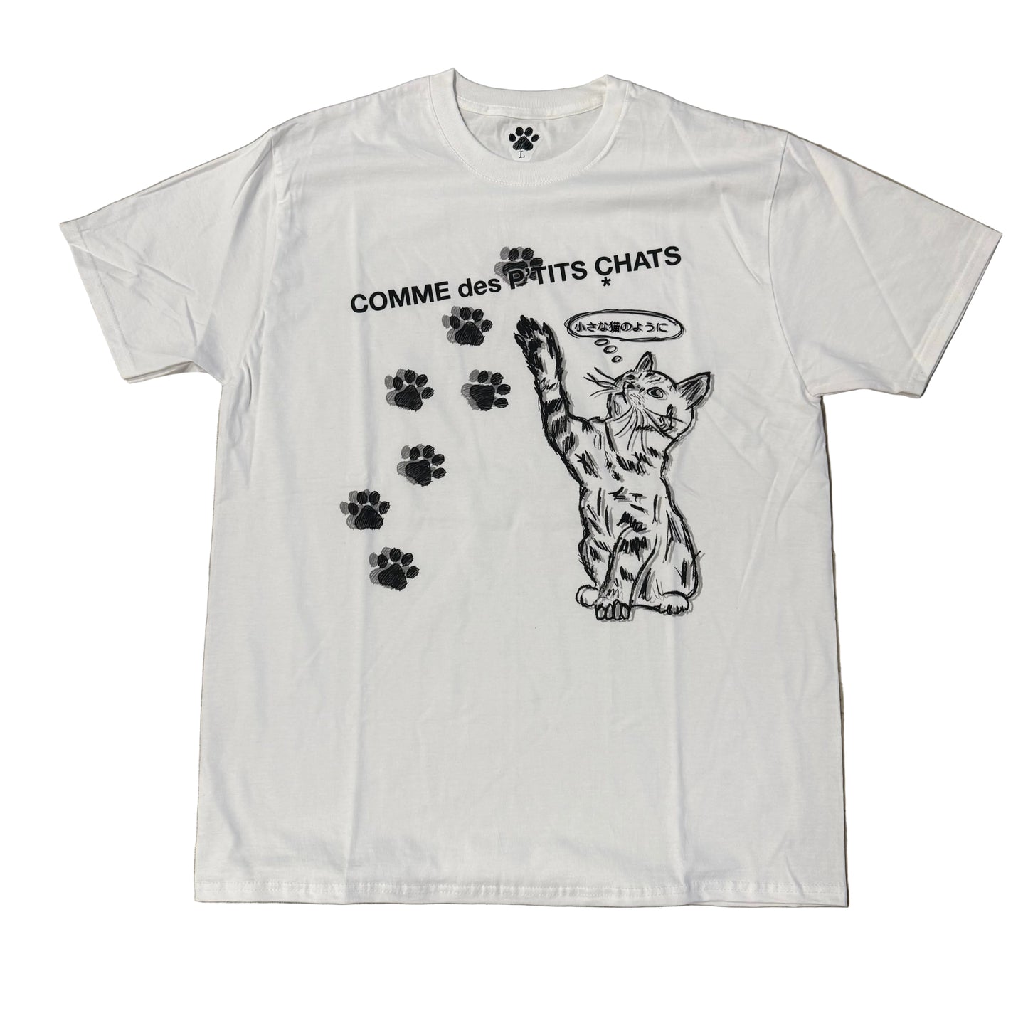Tee Shirt Comme des P'tits Chats Blanc
