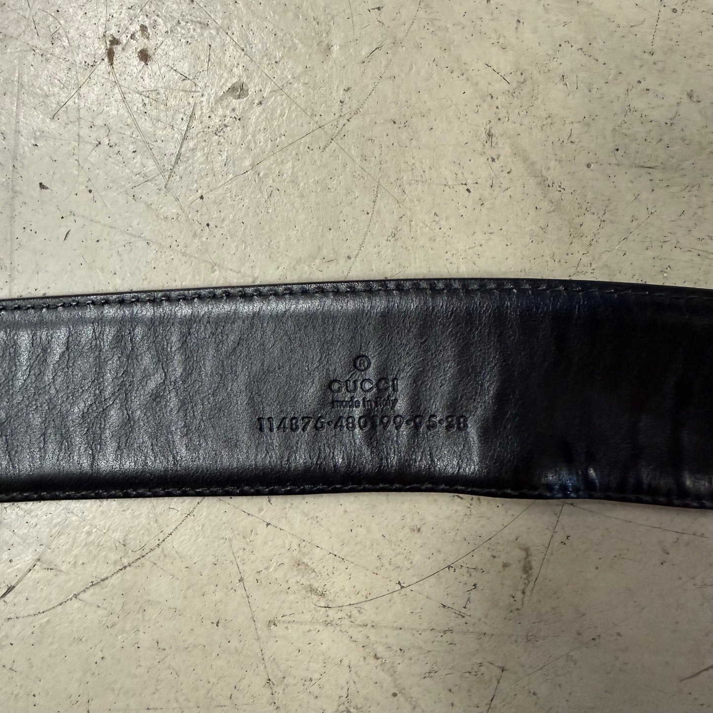 Ceinture Gucci Noir Tissu Monogramme