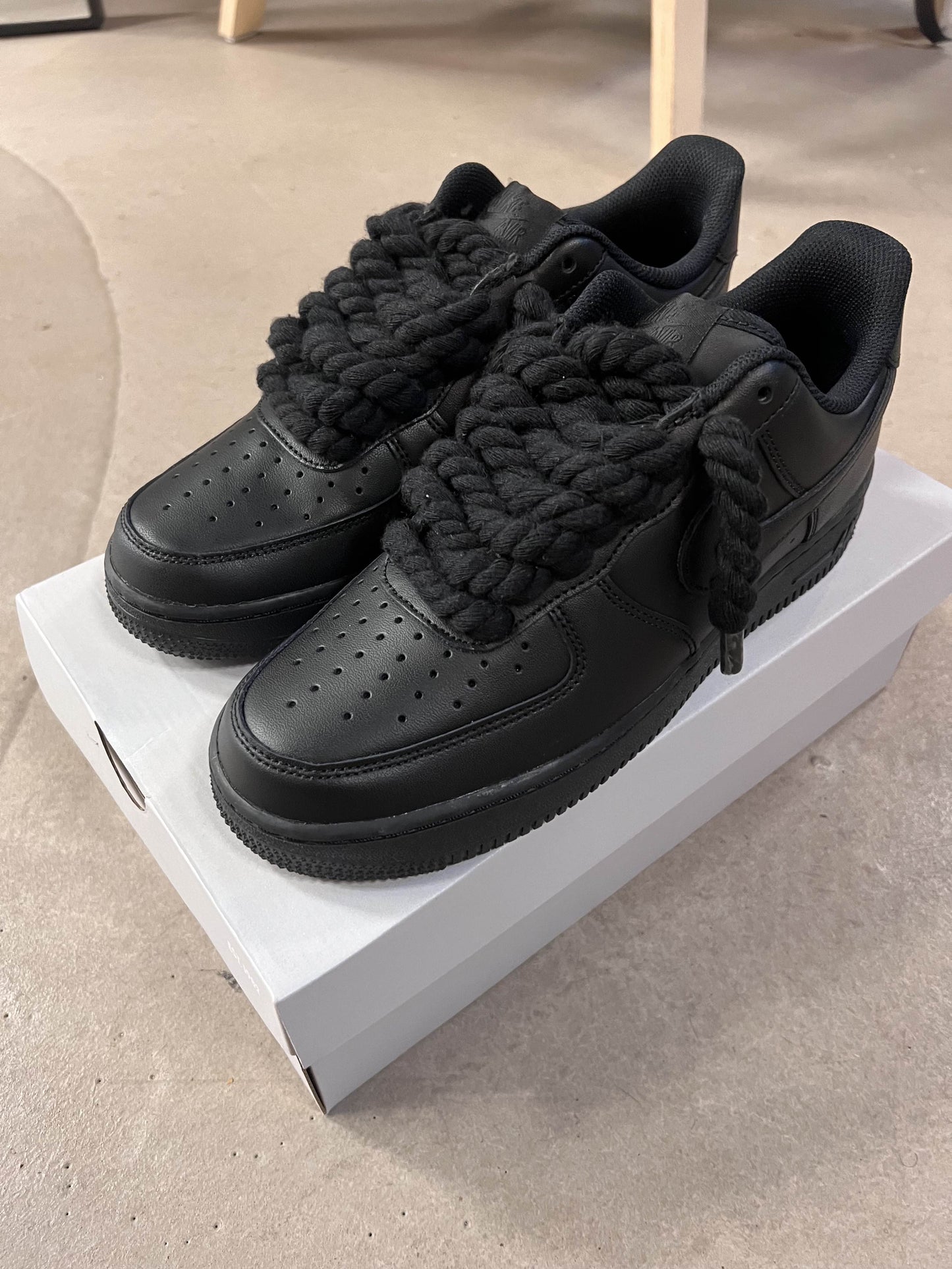 Air Force 1 Triple Black Lacet Corde Black