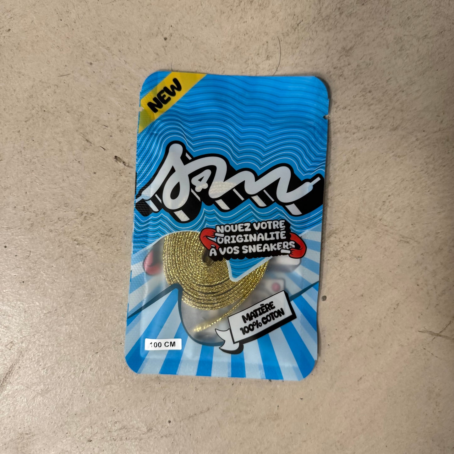 Lacet S4M Classique Paillette Or