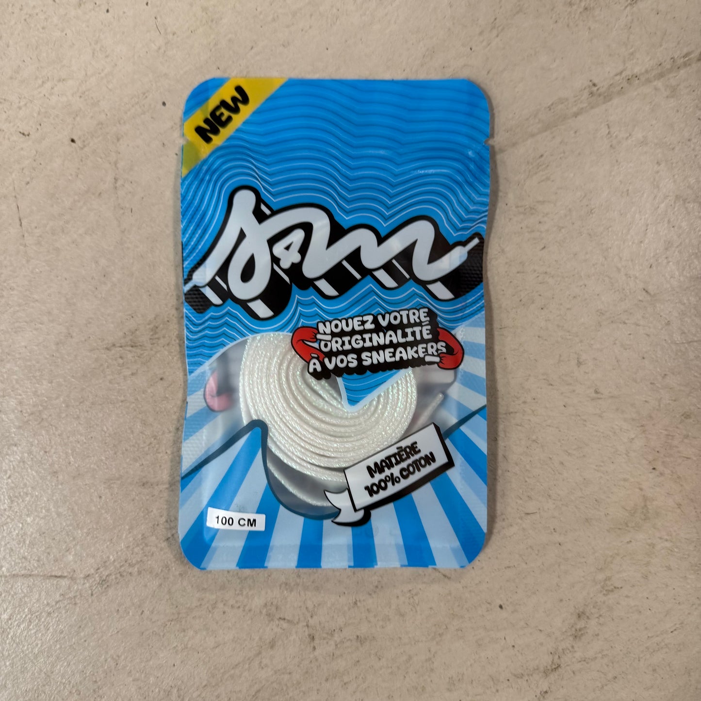 Lacet S4M Classique Paillette Argent