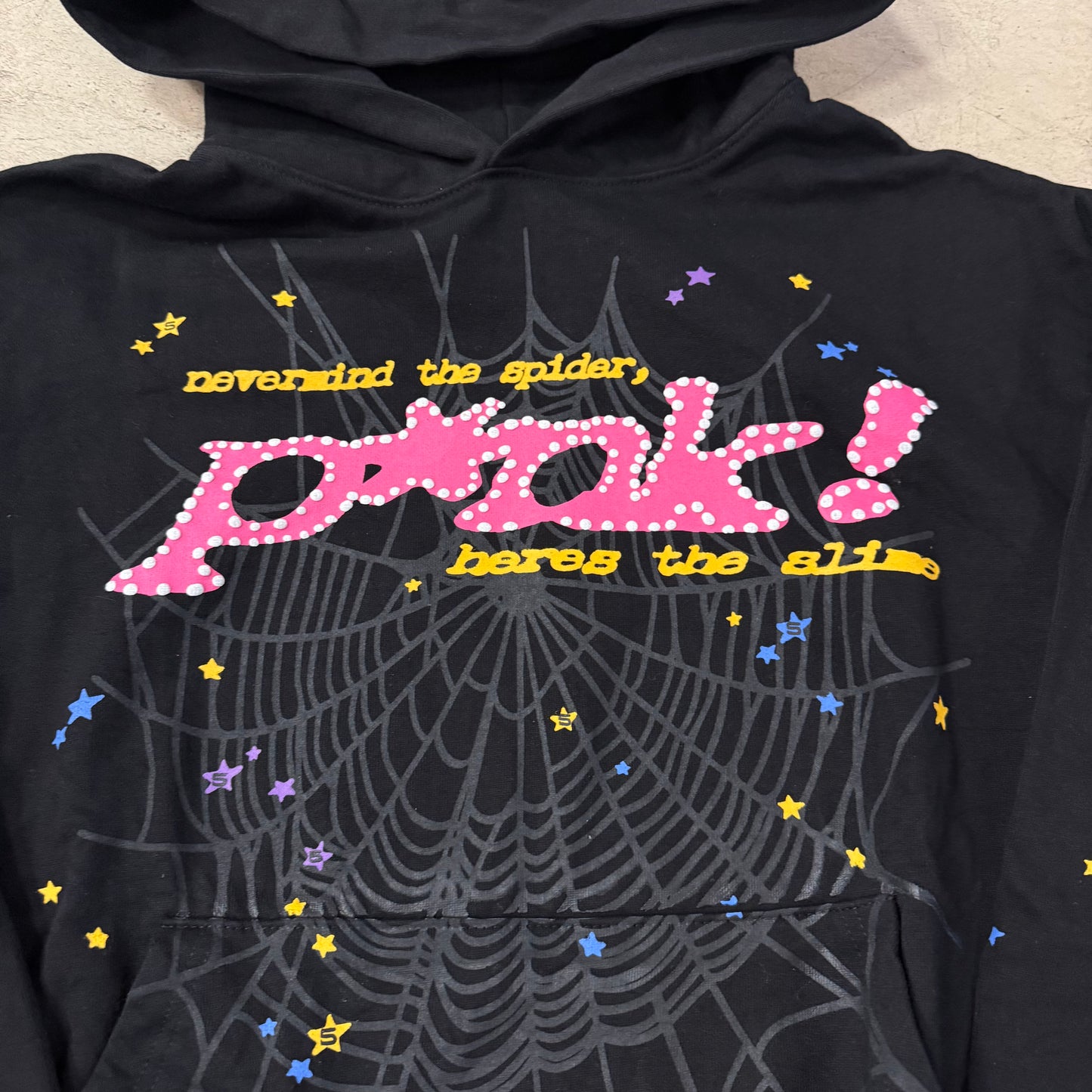 Sweat Sp5der « Pink » Noir