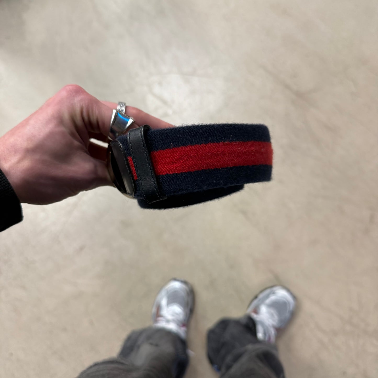 Ceinture Gucci Bleu Rouge