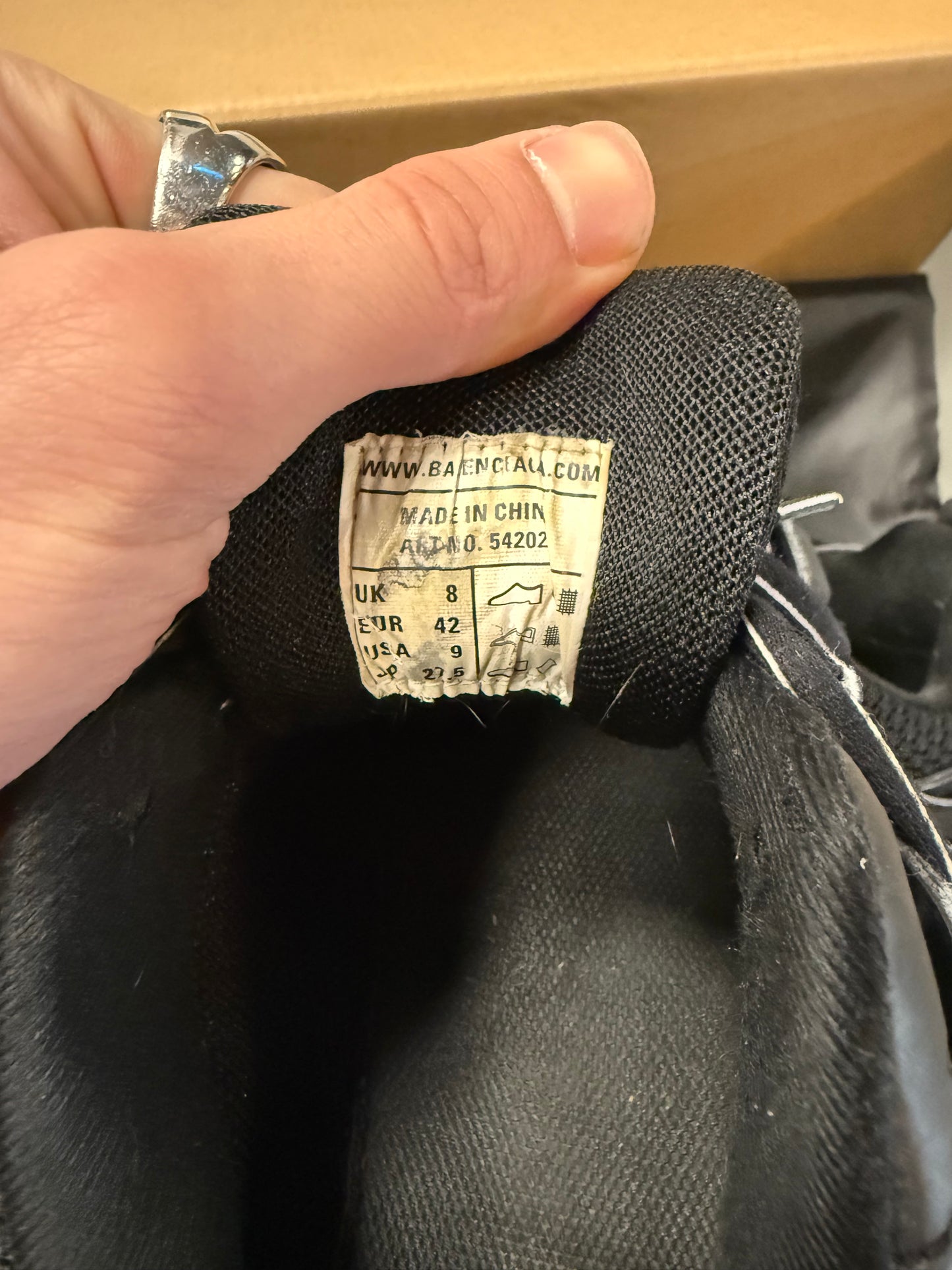 Balenciaga Track Black 42