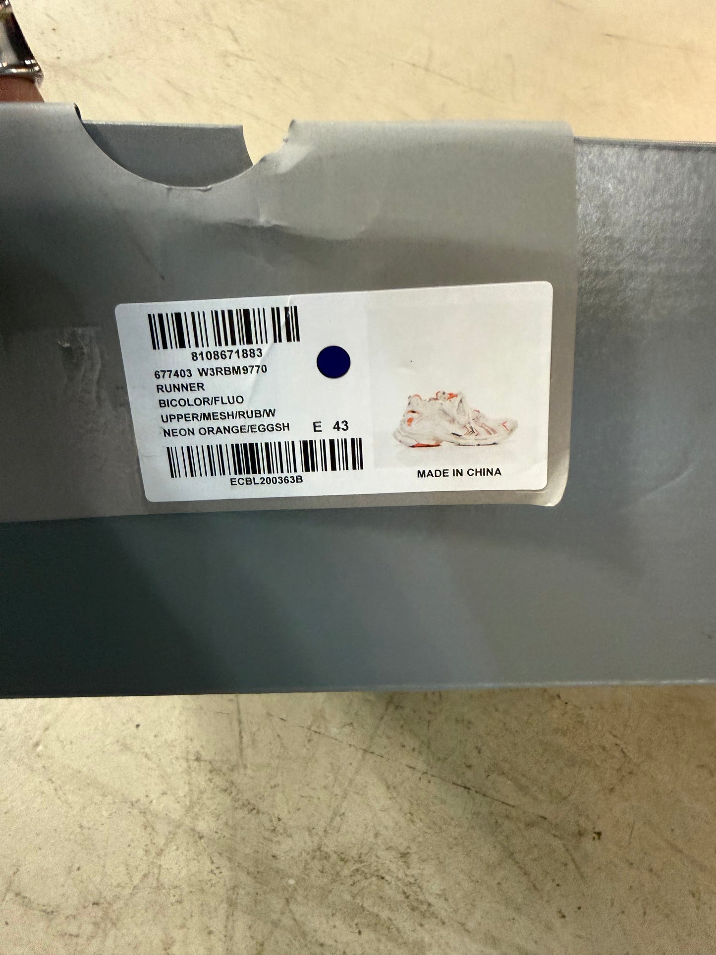 Balenciaga Runner White Orange
