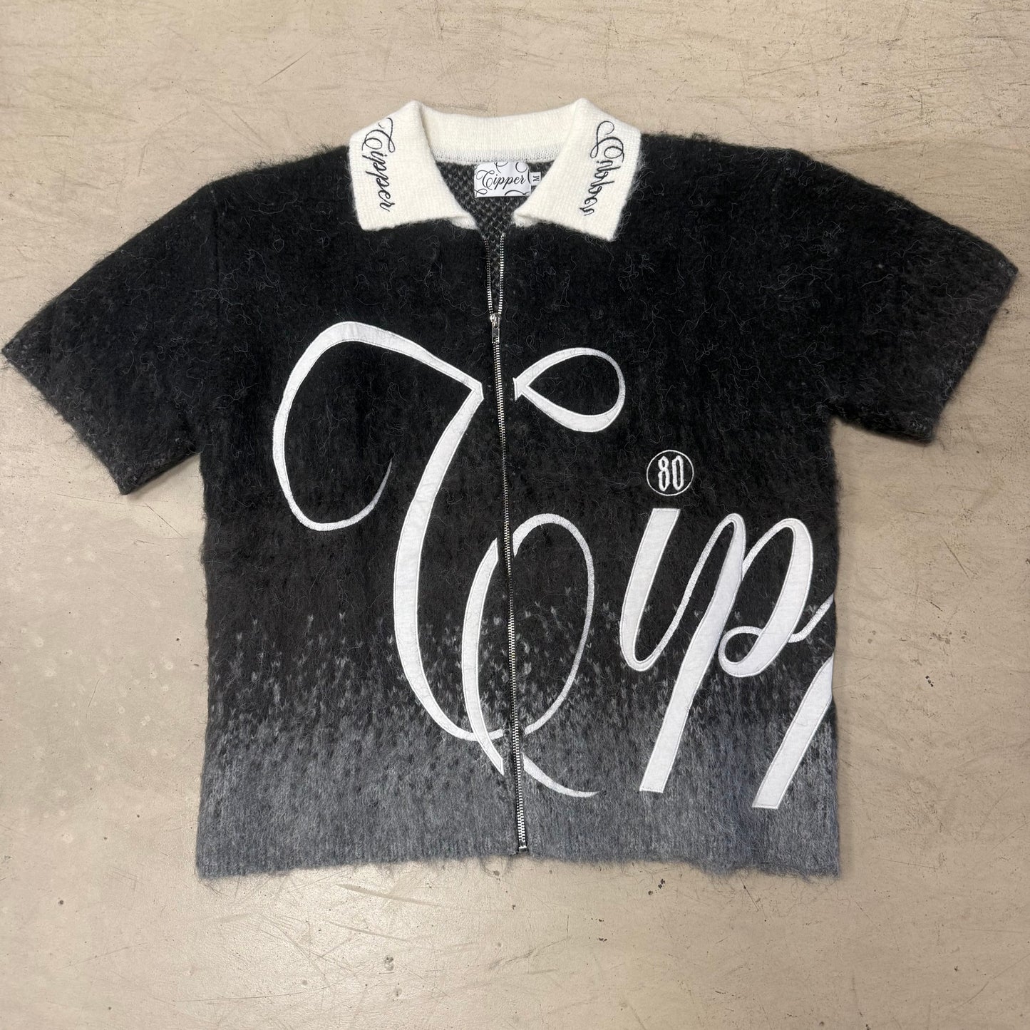 Chemise Mohair Noir 80cipper