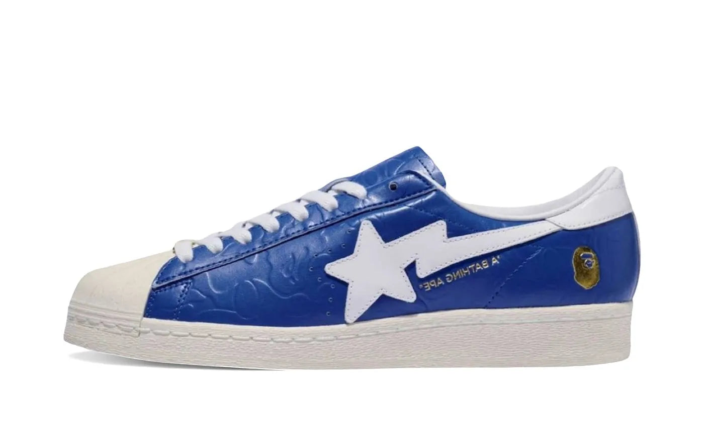 Adidas Superstar Vintage Bape Blue White - JR2702