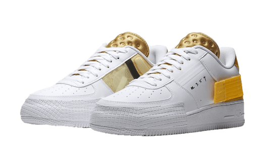 Nike Air Force 1 Low Drop Type White Gold Yellow - AT7859-100