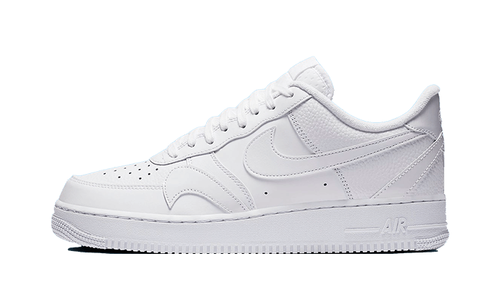 Nike Air Force 1 Low Misplaced Swooshes Triple White CK7214 100 Bluedrop BLUEDROP