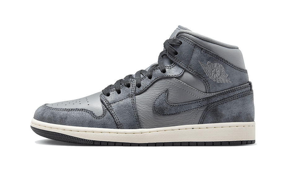 Air Jordan 1 Mid Distressed Smoke Grey FJ3448 001 Bluedrop BLUEDROP