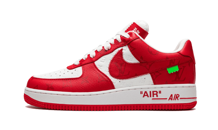 Nike air force 1 red heart sales