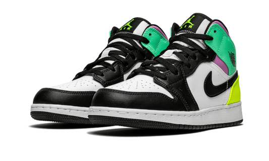 Air Jordan Air Jordan 1 Mid Pastel Black Toe - 554725-175