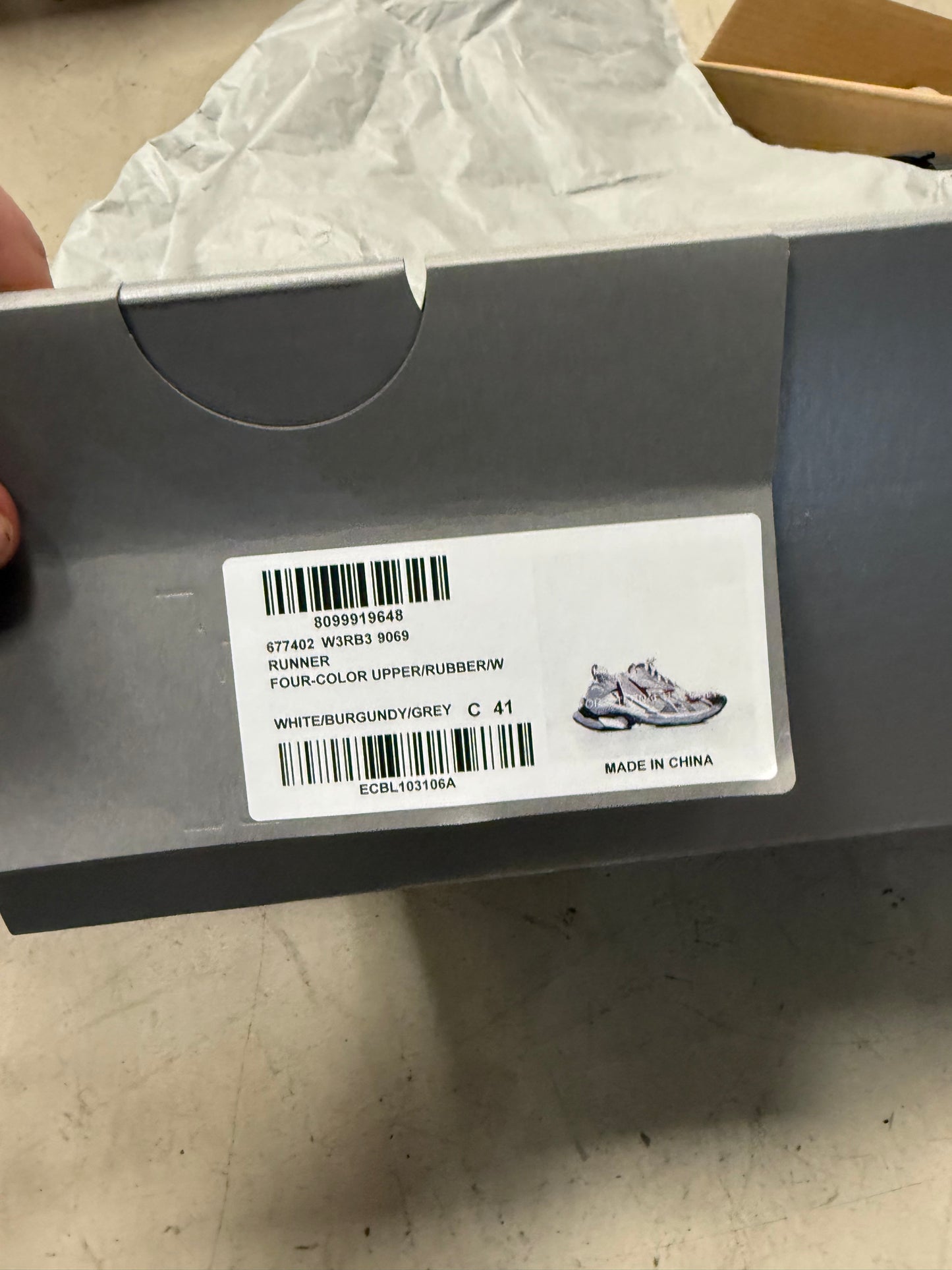 Balenciaga Runner Multi Bordeaux