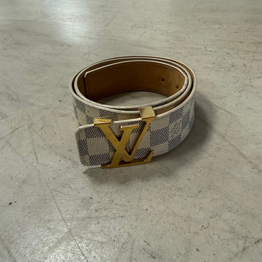 Ceinture Louis Vuitton Blanche Or
