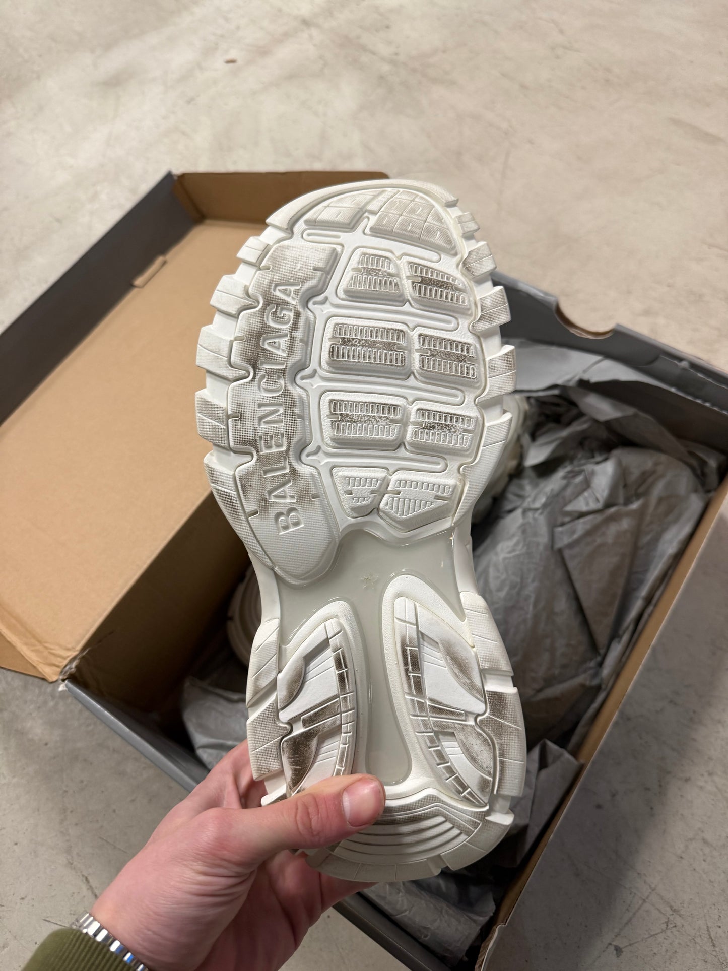 Balenciaga Track Slide White 42