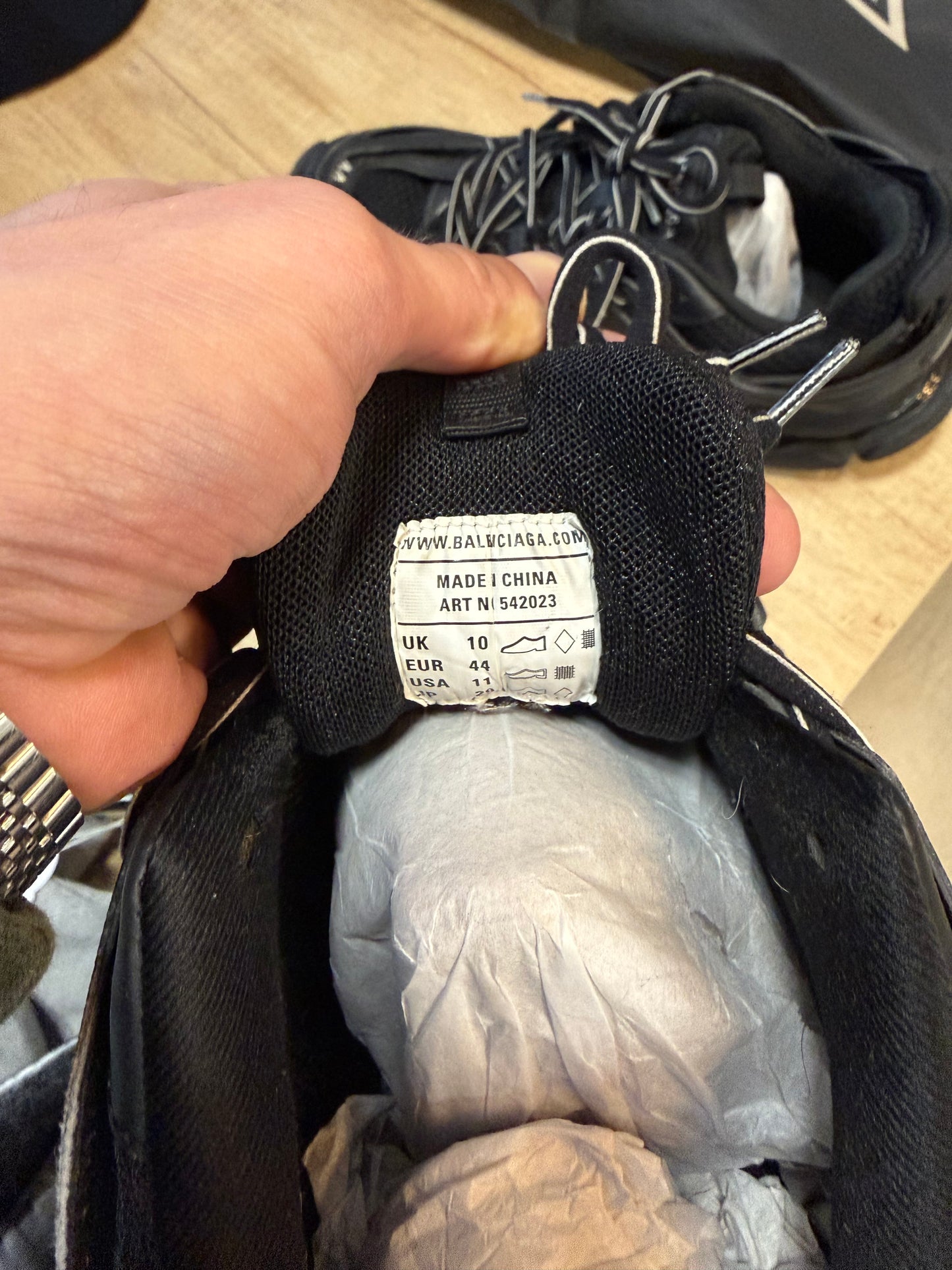 Balenciaga Track Black 44