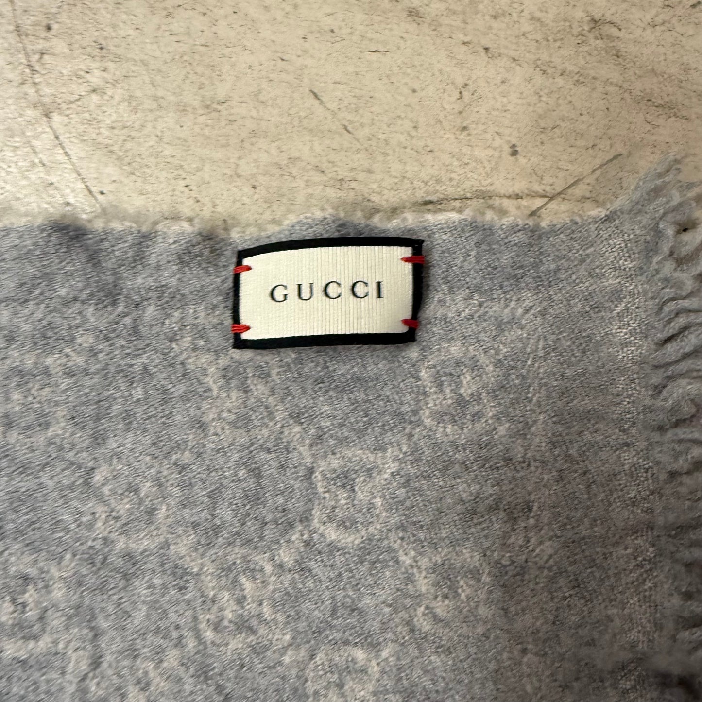 Echarpe Gucci Gris Clair