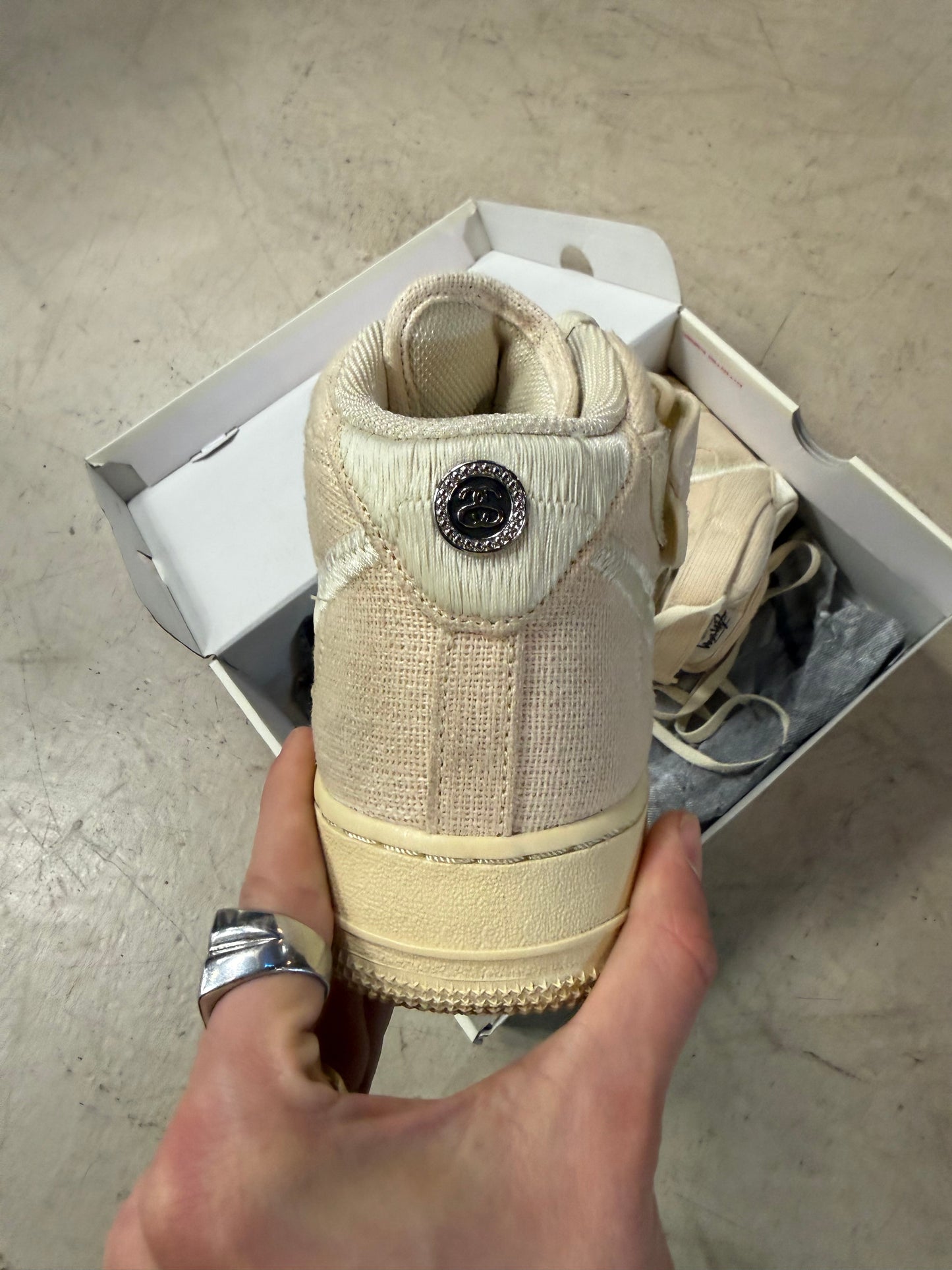 Air Force 1 High Stussy Fossil 42