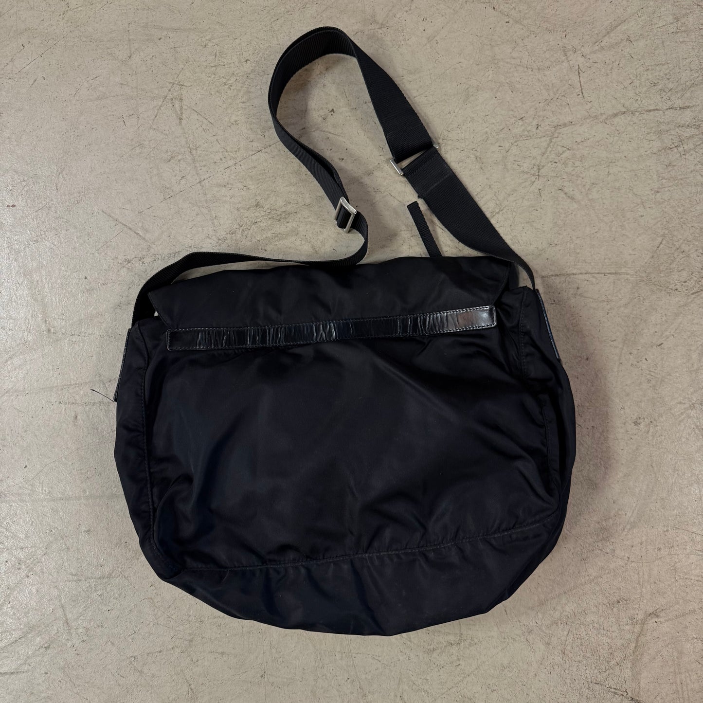 Prada Messenger Bag Double Strap Black