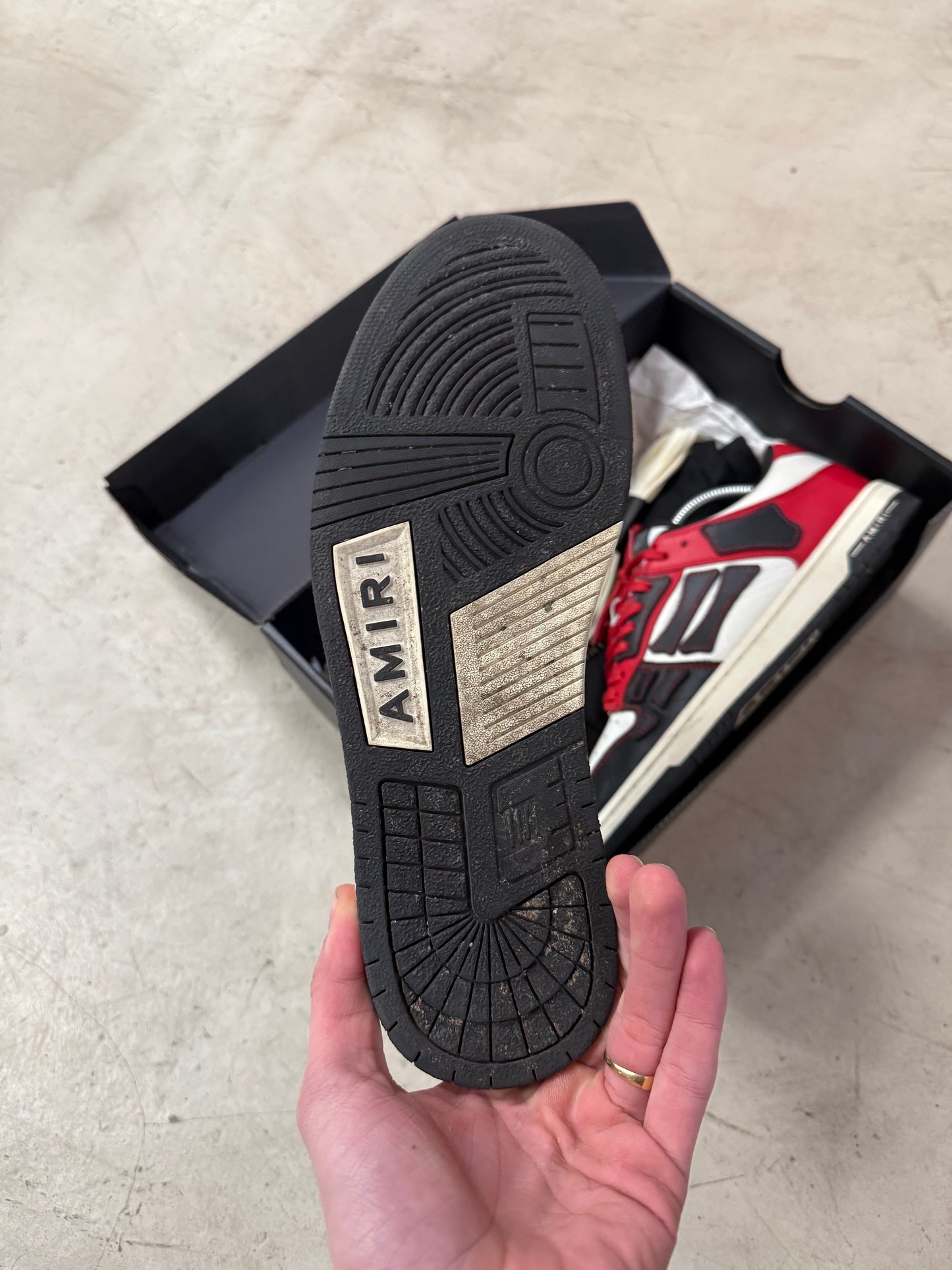 Amiri Skel Low Red Black 42