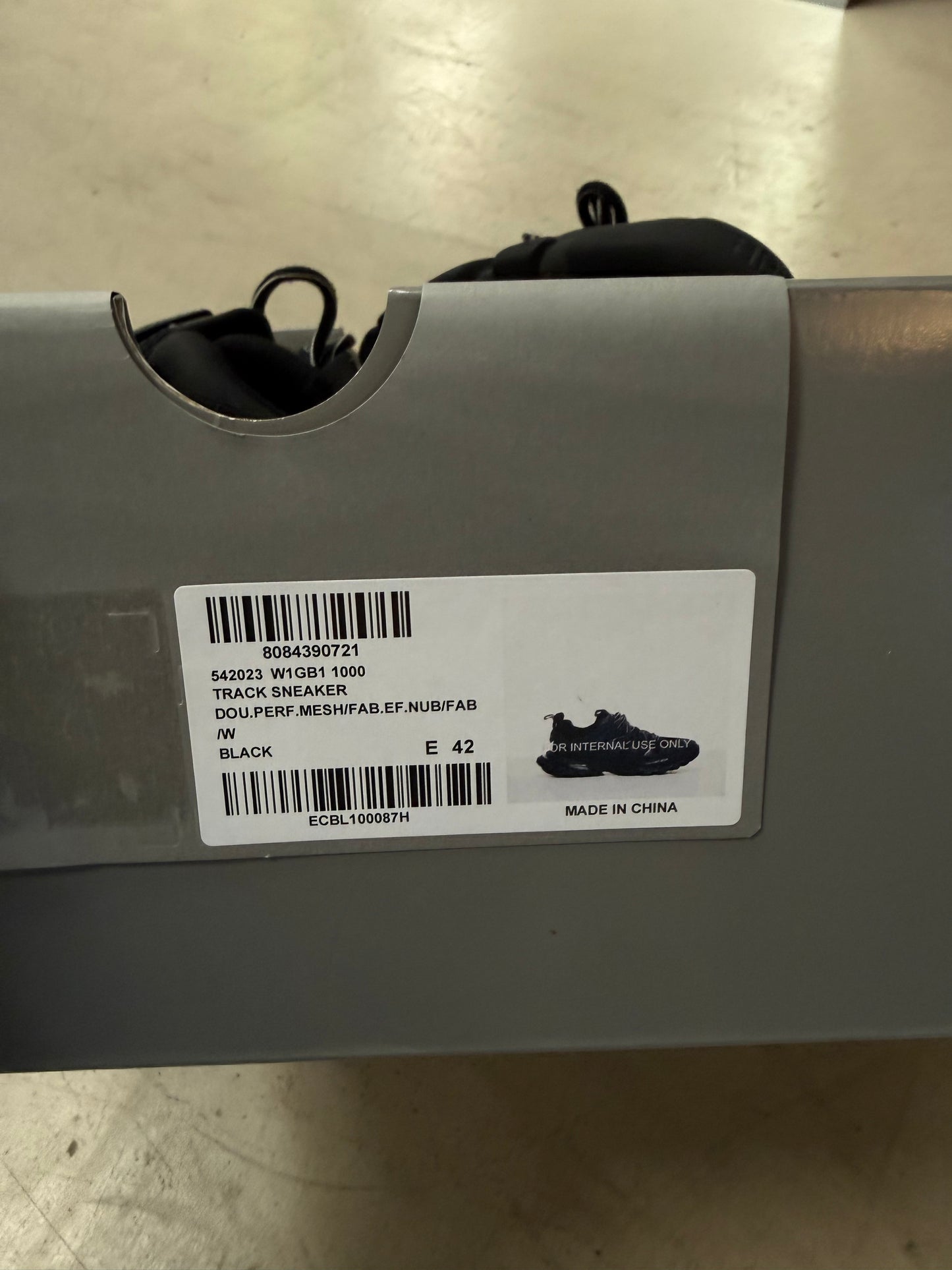 Balenciaga Track Black 42