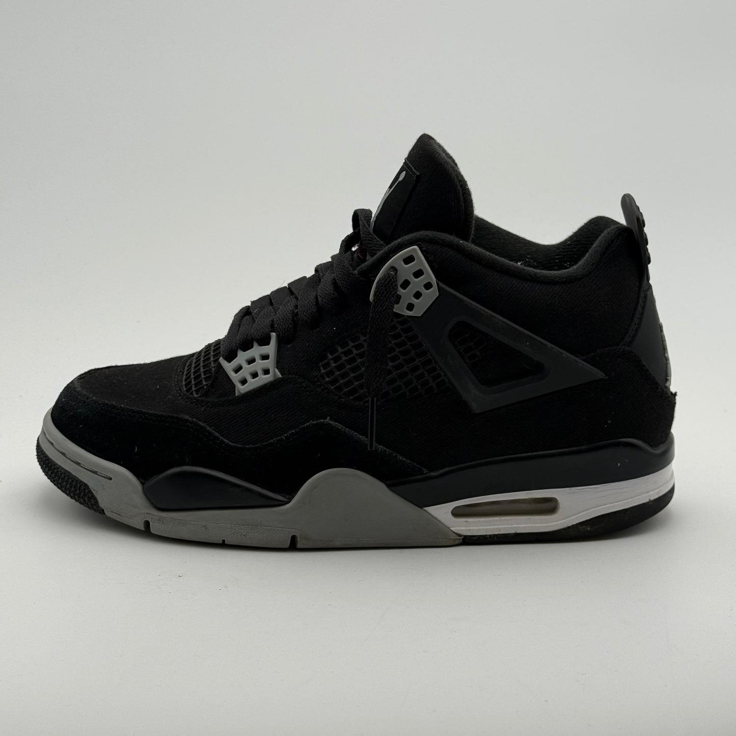 Jordan 4 Black Canvas 42
