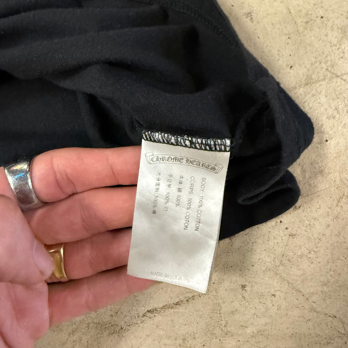 Tee Shirt Chrome Hearts USA pocket