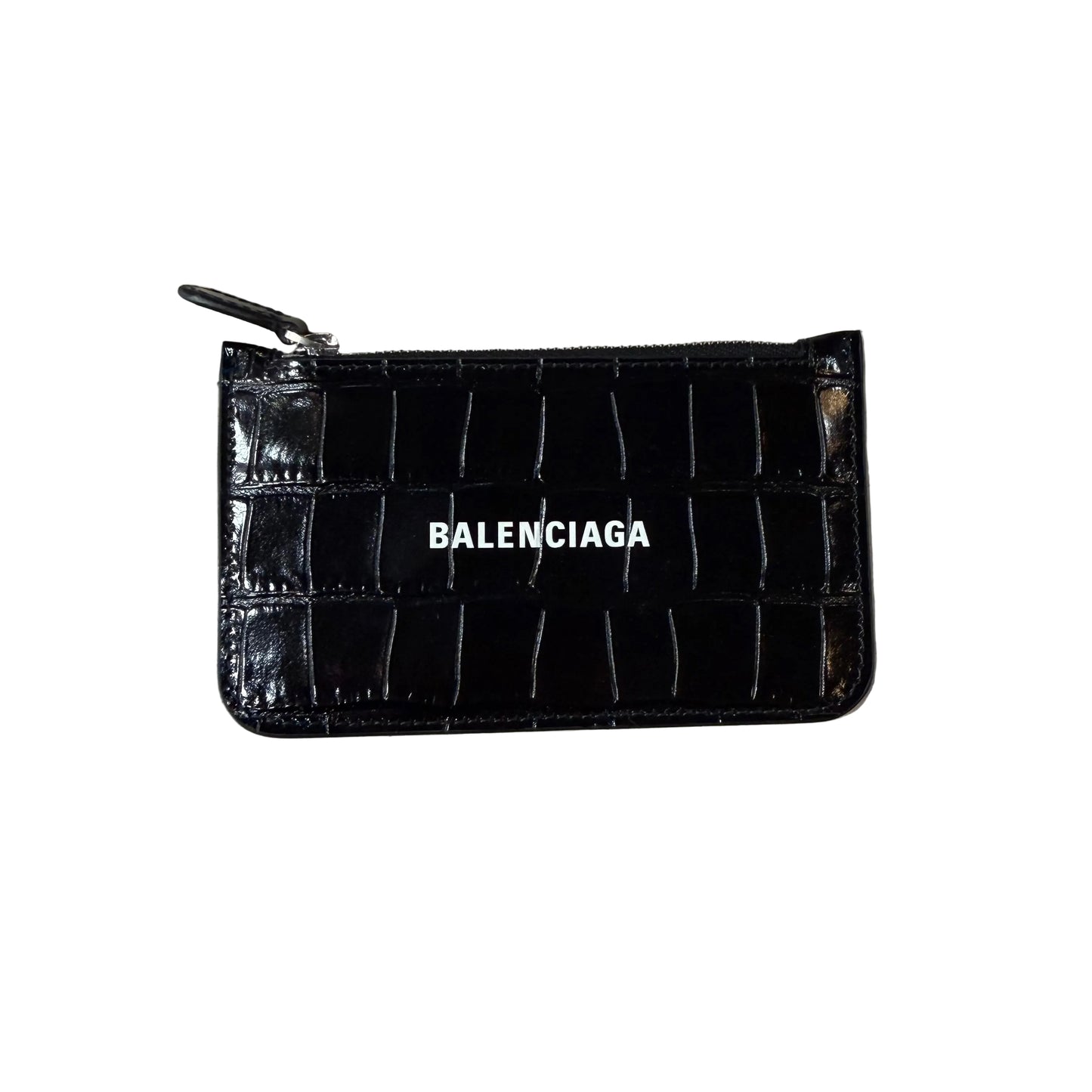 Porte Carte Balenciaga Gris Python