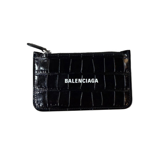 Porte Carte Balenciaga Gris Python