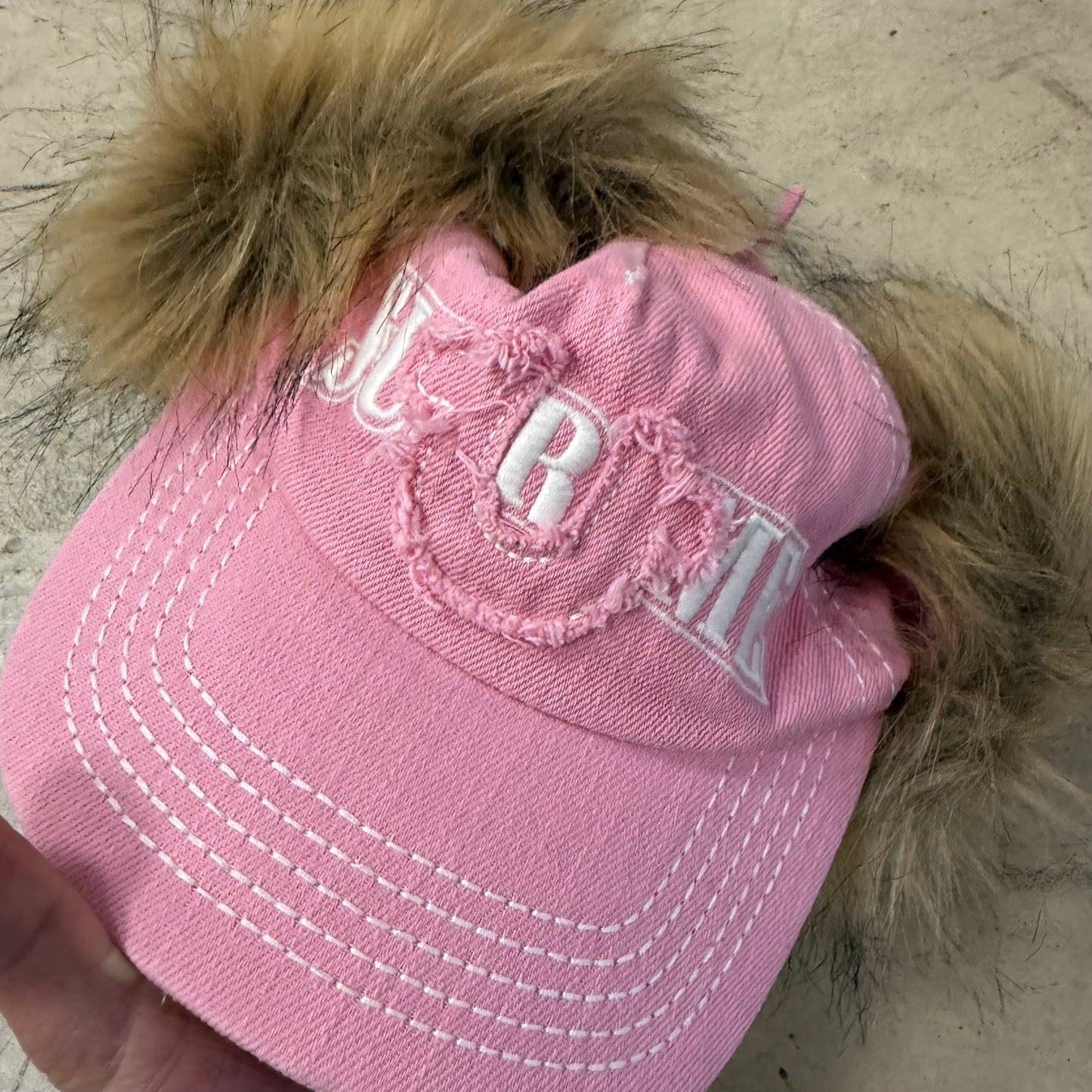 Casquette Supreme x True Religion Rose