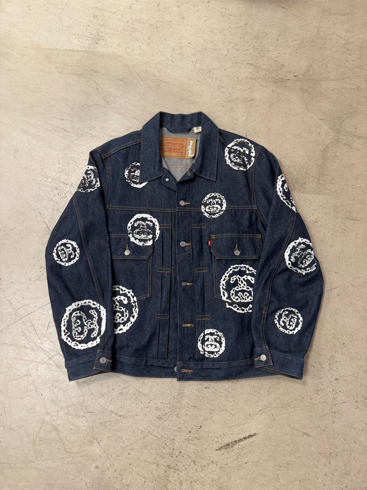 Veste en Jean Denim Tears x Stussy