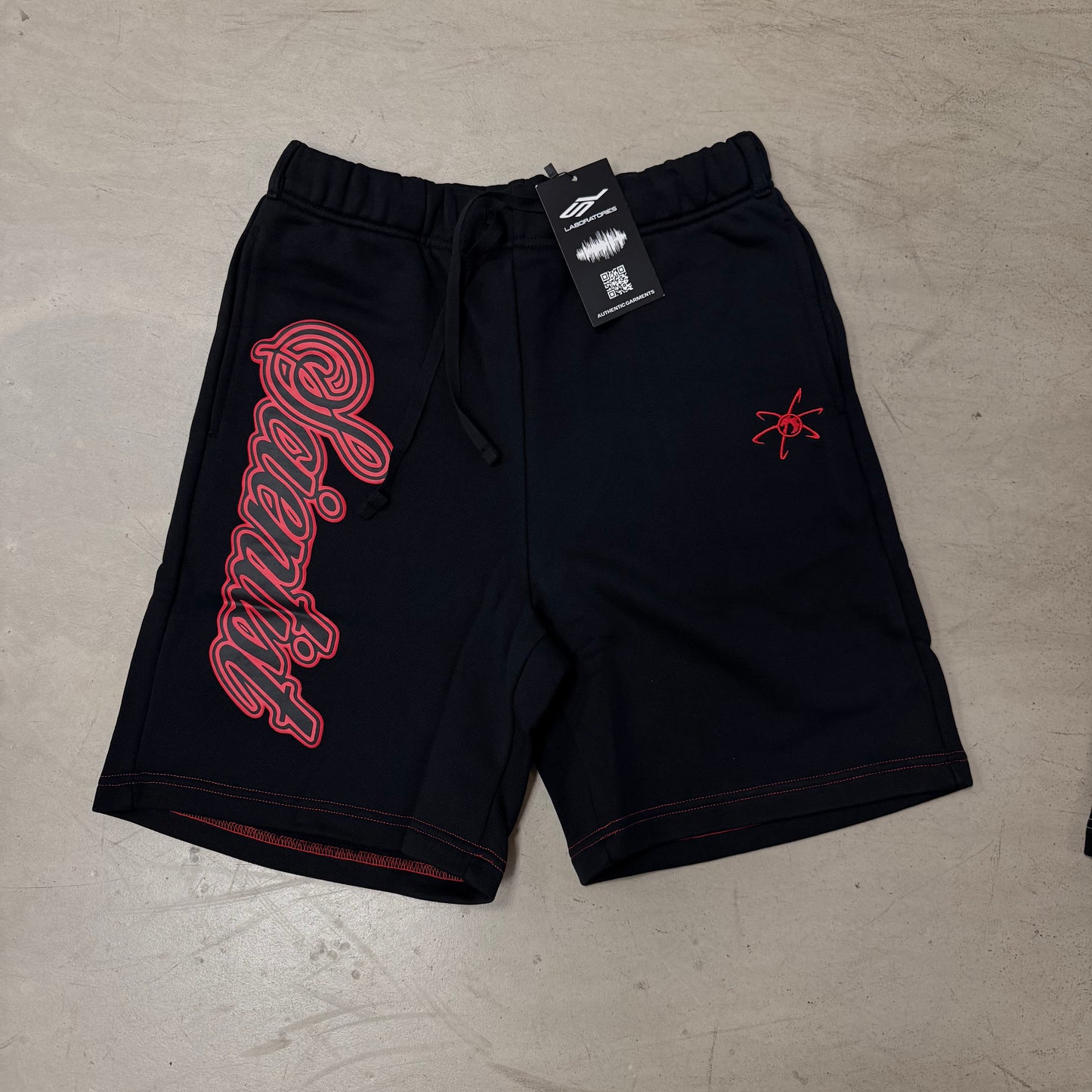 Short Scientist Lab Noir et Rouge