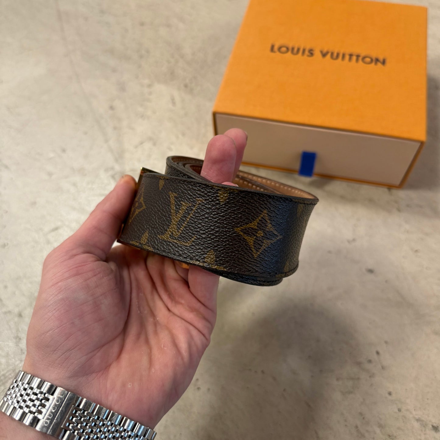 Ceinture Louis Vuitton Marron